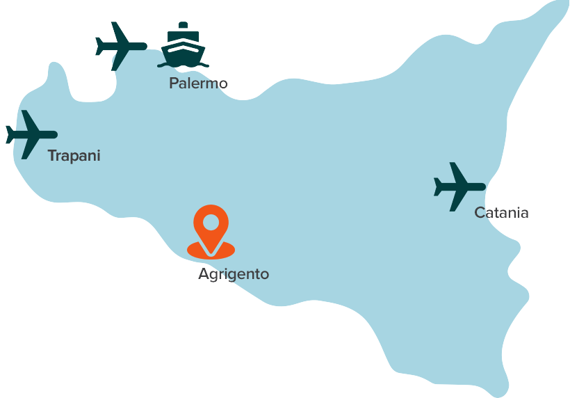 piantina come arrivare in sicilia